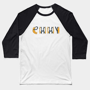 Emmy | Girl Name | Cat Lover | Cat Illustration Baseball T-Shirt